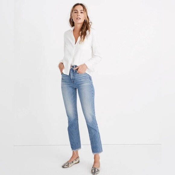 Madewell The Perfect Vintage Jean in Ainsworth Wash 27 - Picture 1 of 10